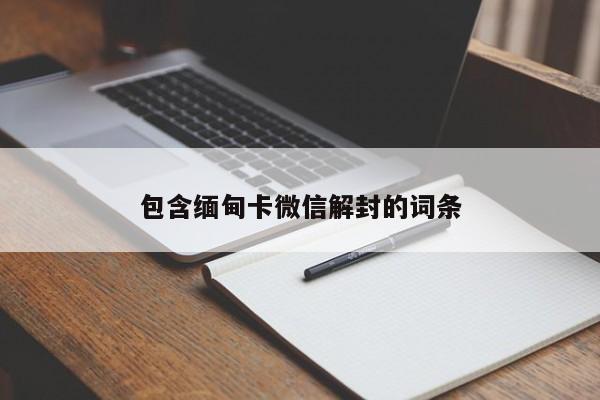 包含缅甸卡微信解封的词条