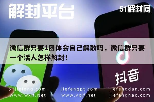 微信群只要1团体会自己解散吗，微信群只要一个活人怎样解封！